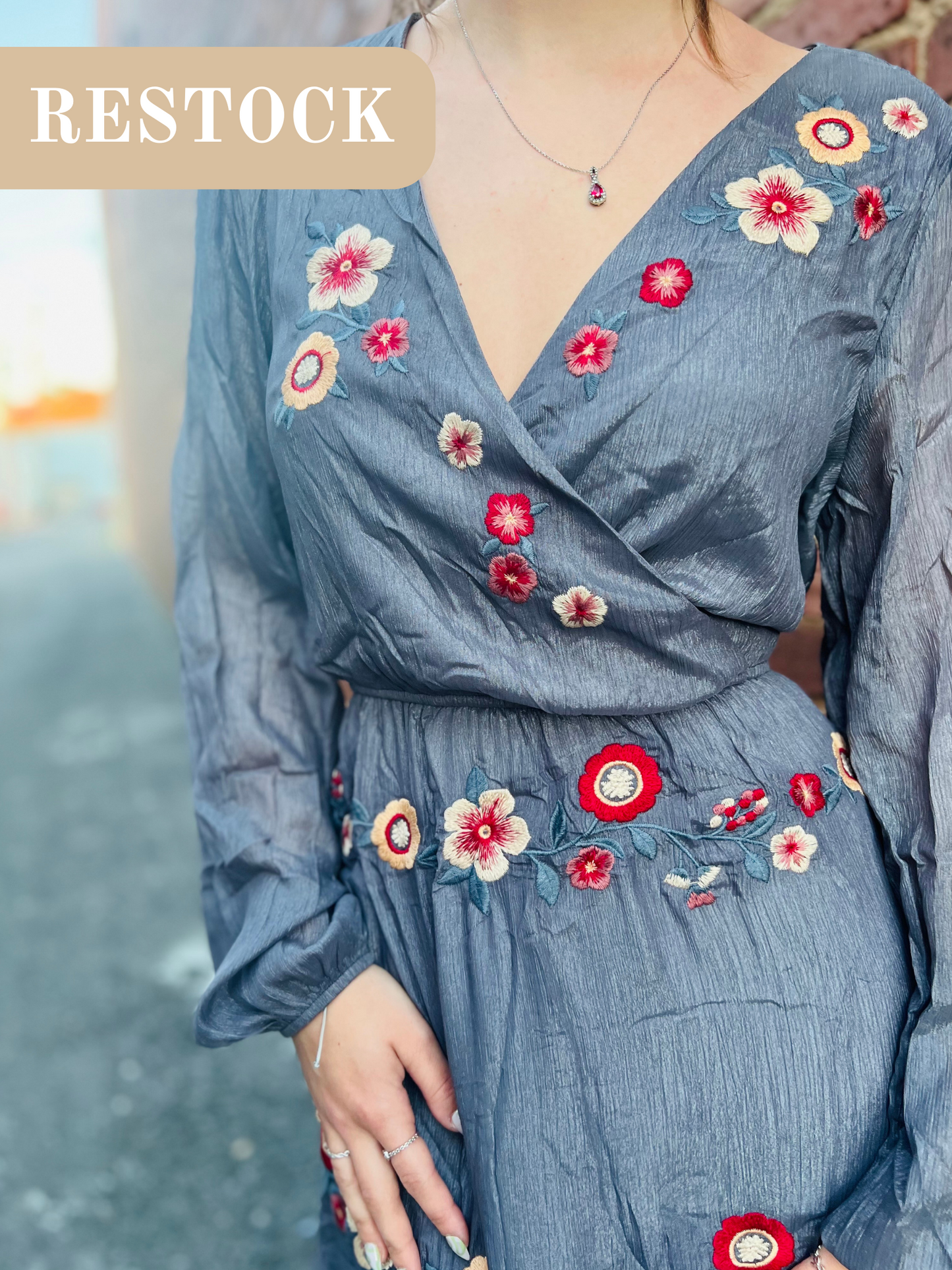 Embroidered Maxi Dress