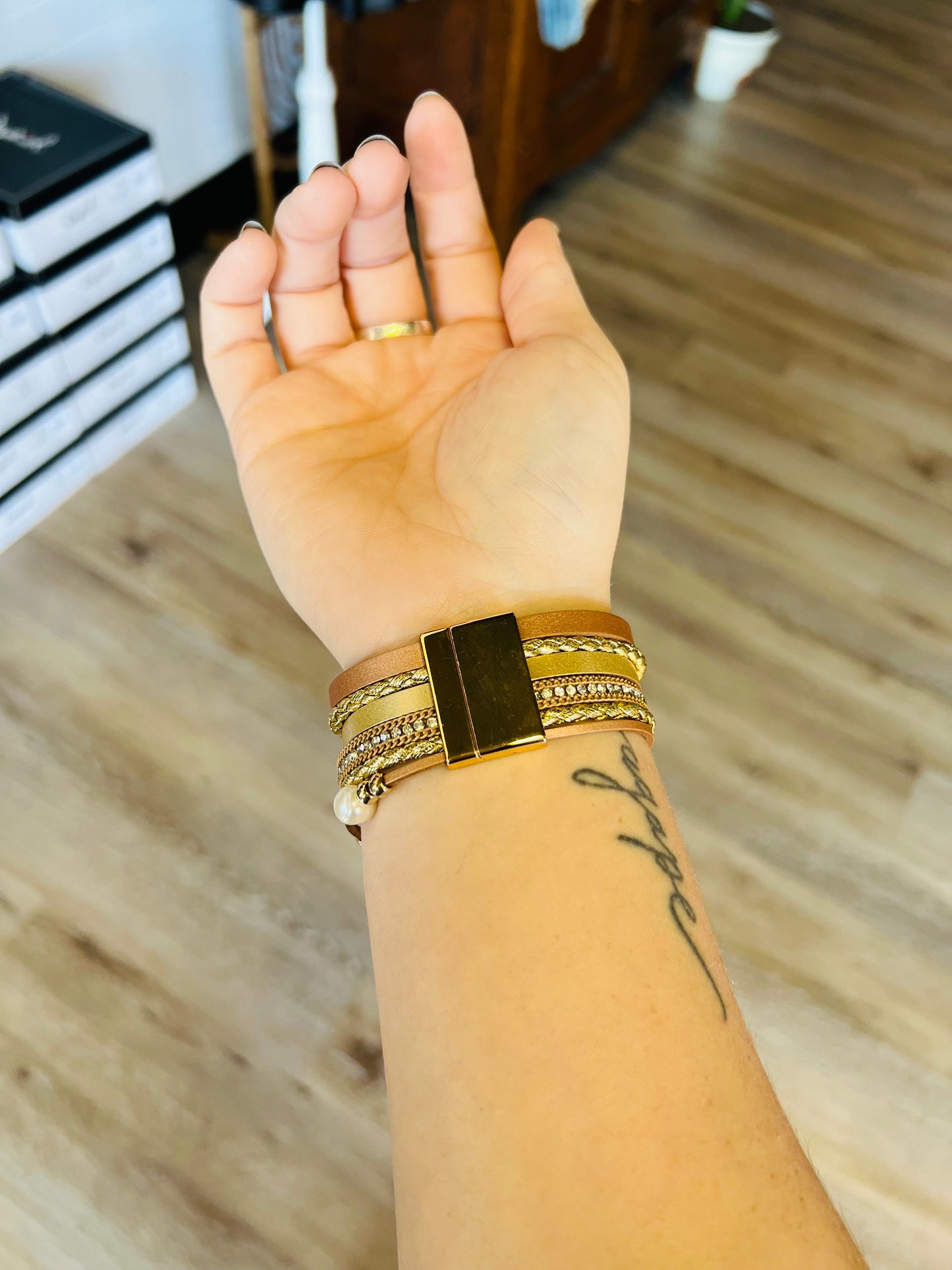 Inspirational Multi Strand Bracelet