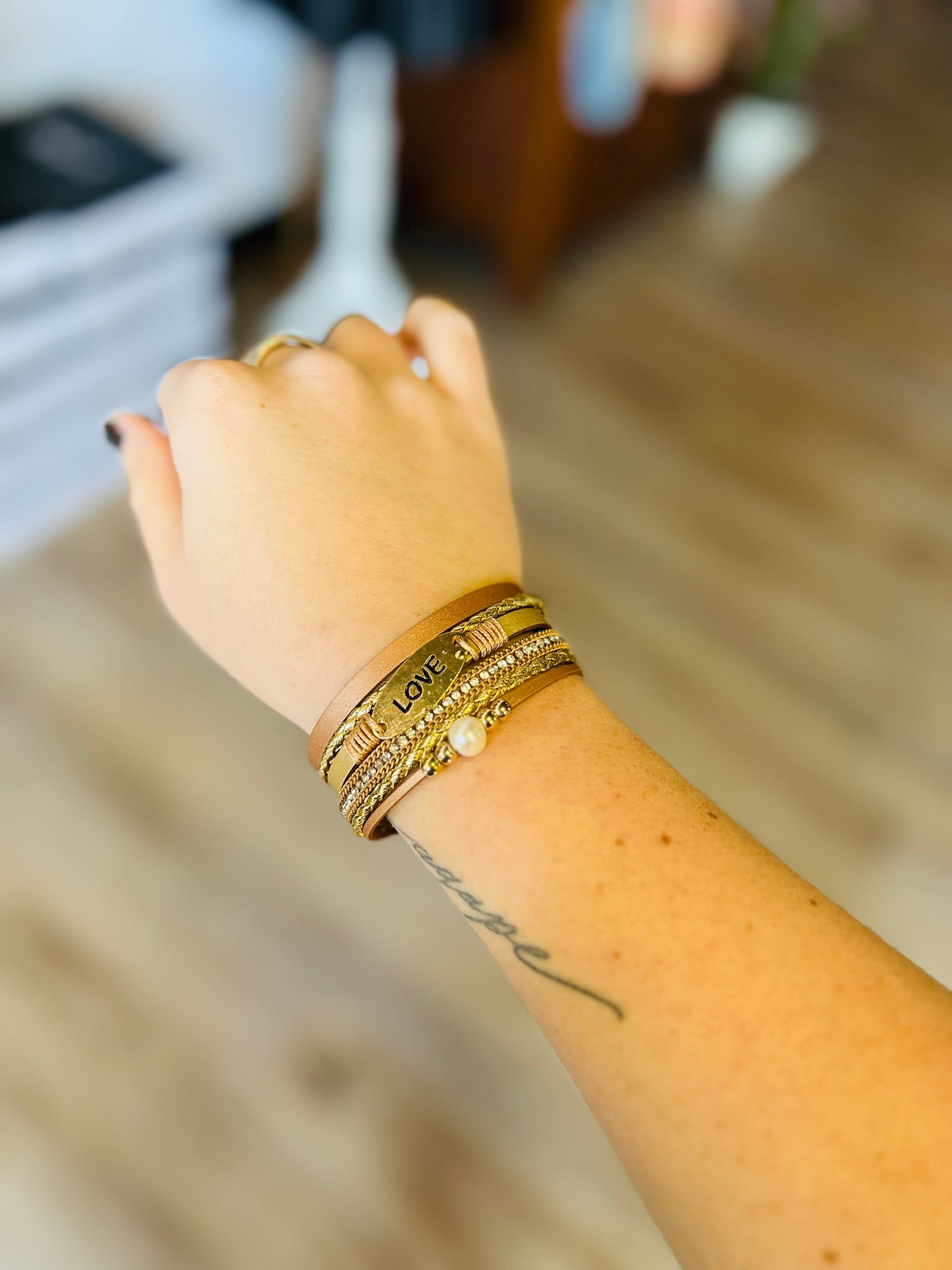 Inspirational Multi Strand Bracelet