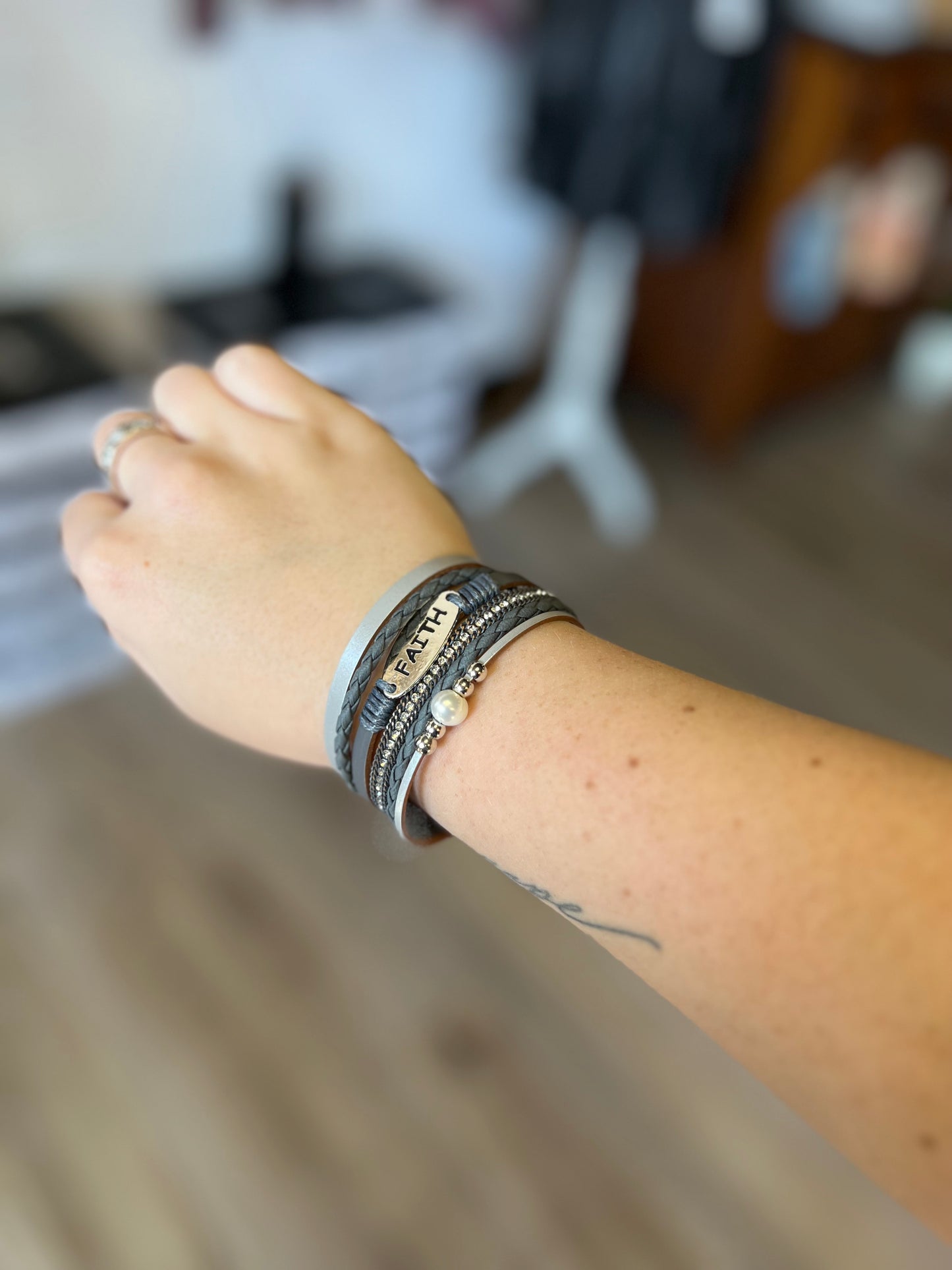 Inspirational Multi Strand Bracelet
