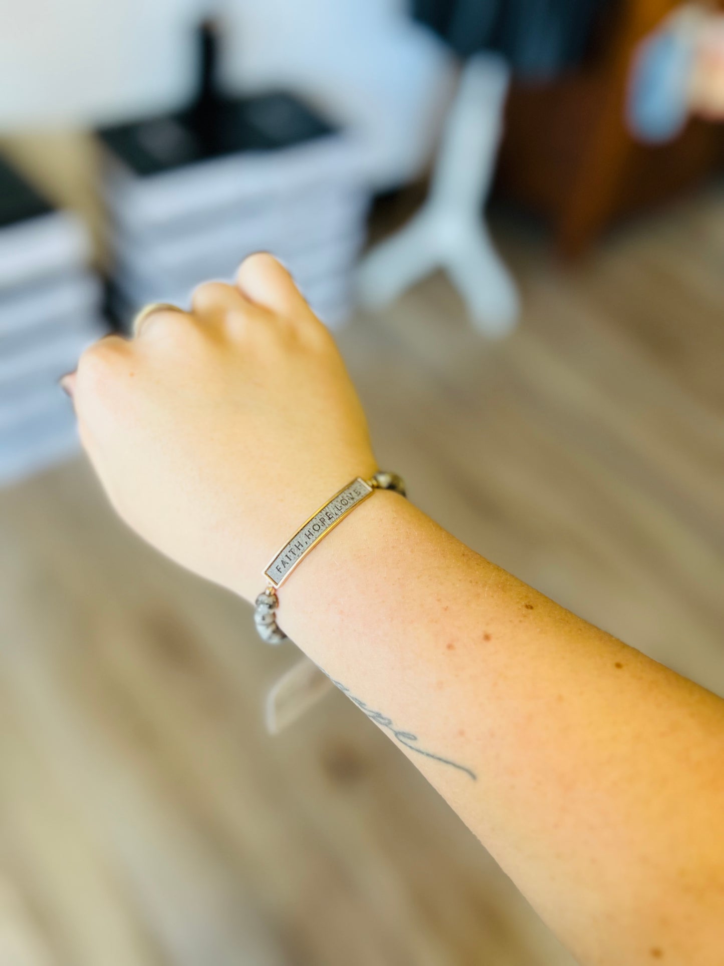 Stretch Stone Beads Bracelet