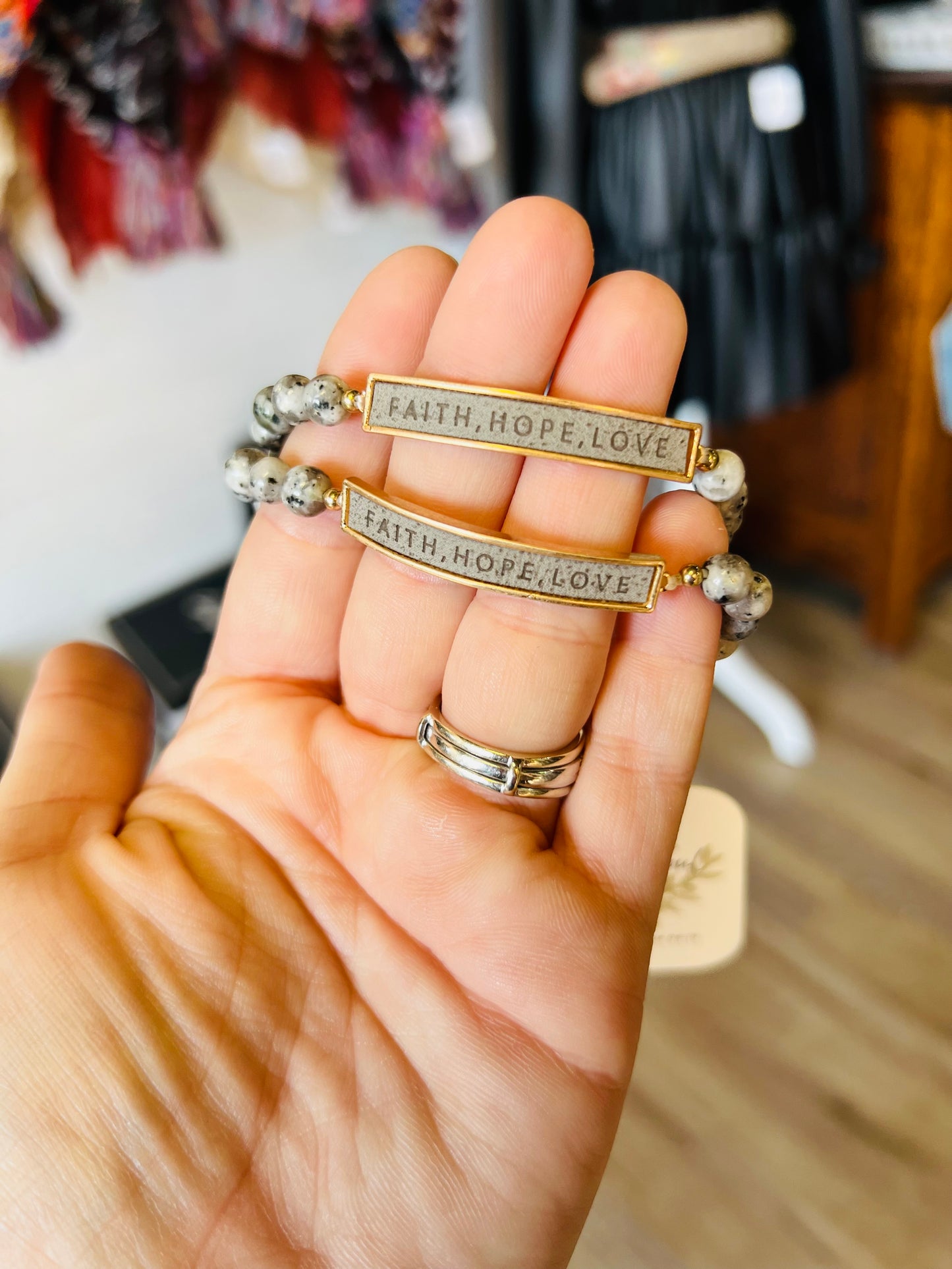 Stretch Stone Beads Bracelet