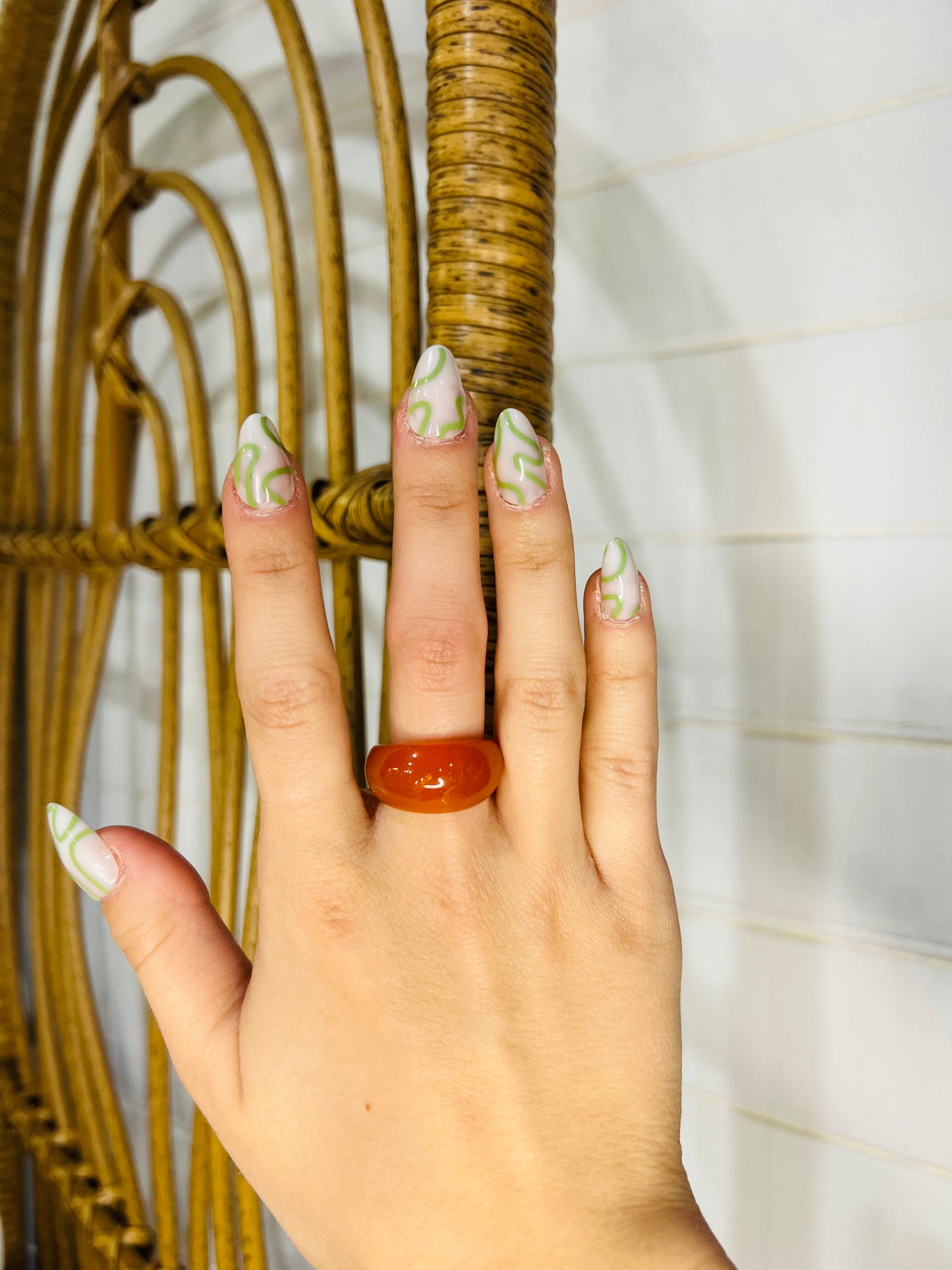 Marble Boho Ring
