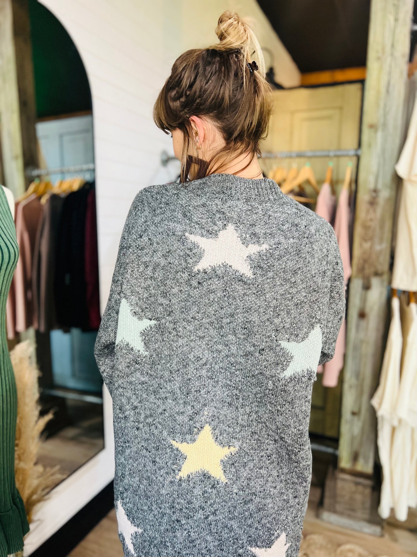 Colored Star Cardigan