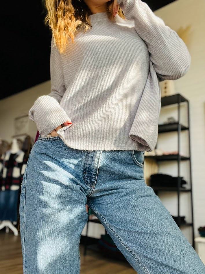 Ribbed Long Sleeve Top