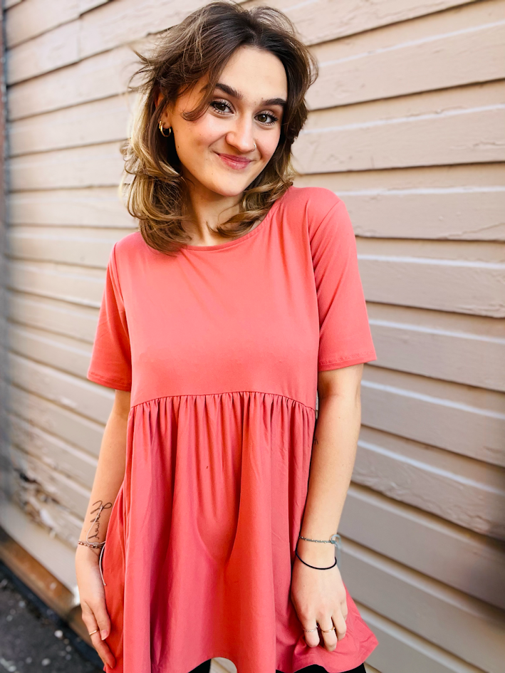 Butter Soft Peplum Top