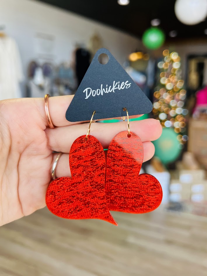 Swooped My Heart | Valentine Earrings