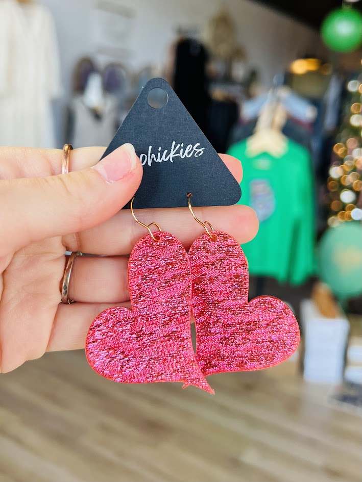 Swooped My Heart | Valentine Earrings