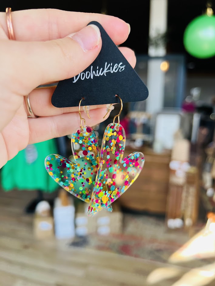Confetti Hearts | Valentine Earrings