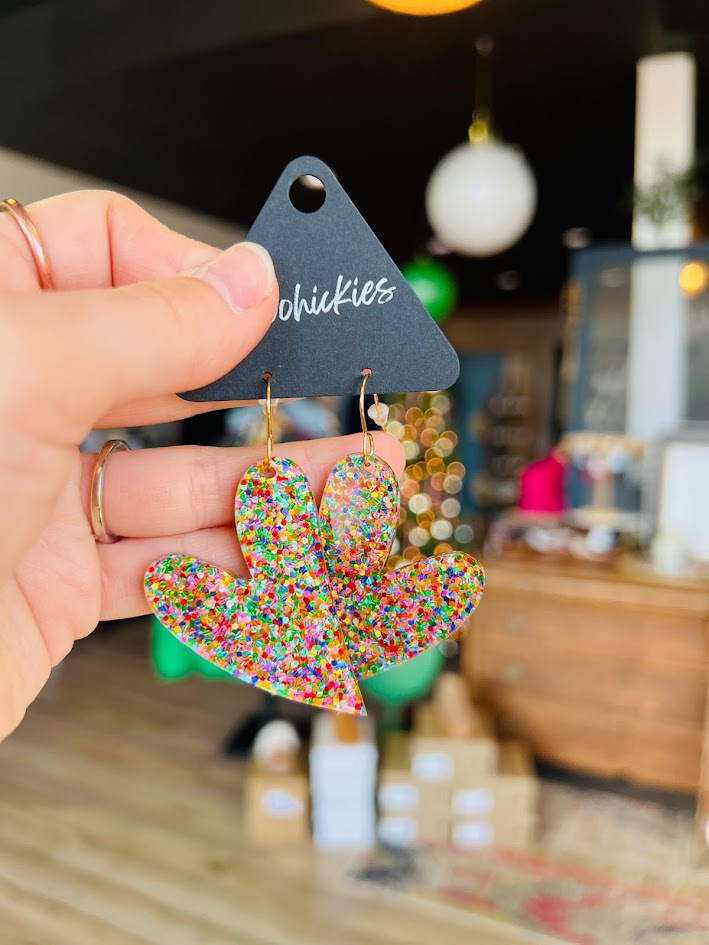 Confetti Hearts | Valentine Earrings