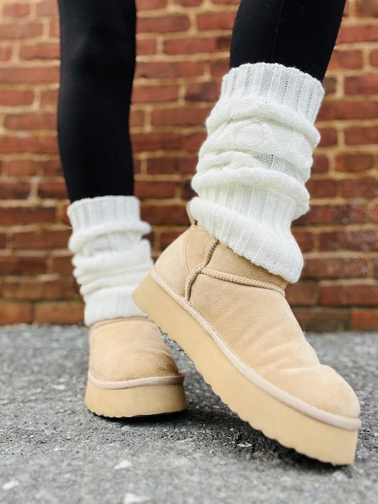 Bring It Back | Leg Warmers - Ivory