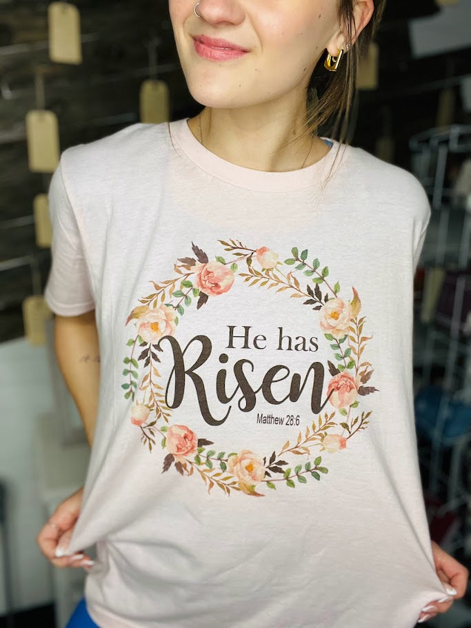 "He Has Risen" | Kiddos Graphic Tee