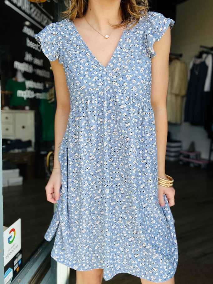 Floral Eyelet Knit Dress