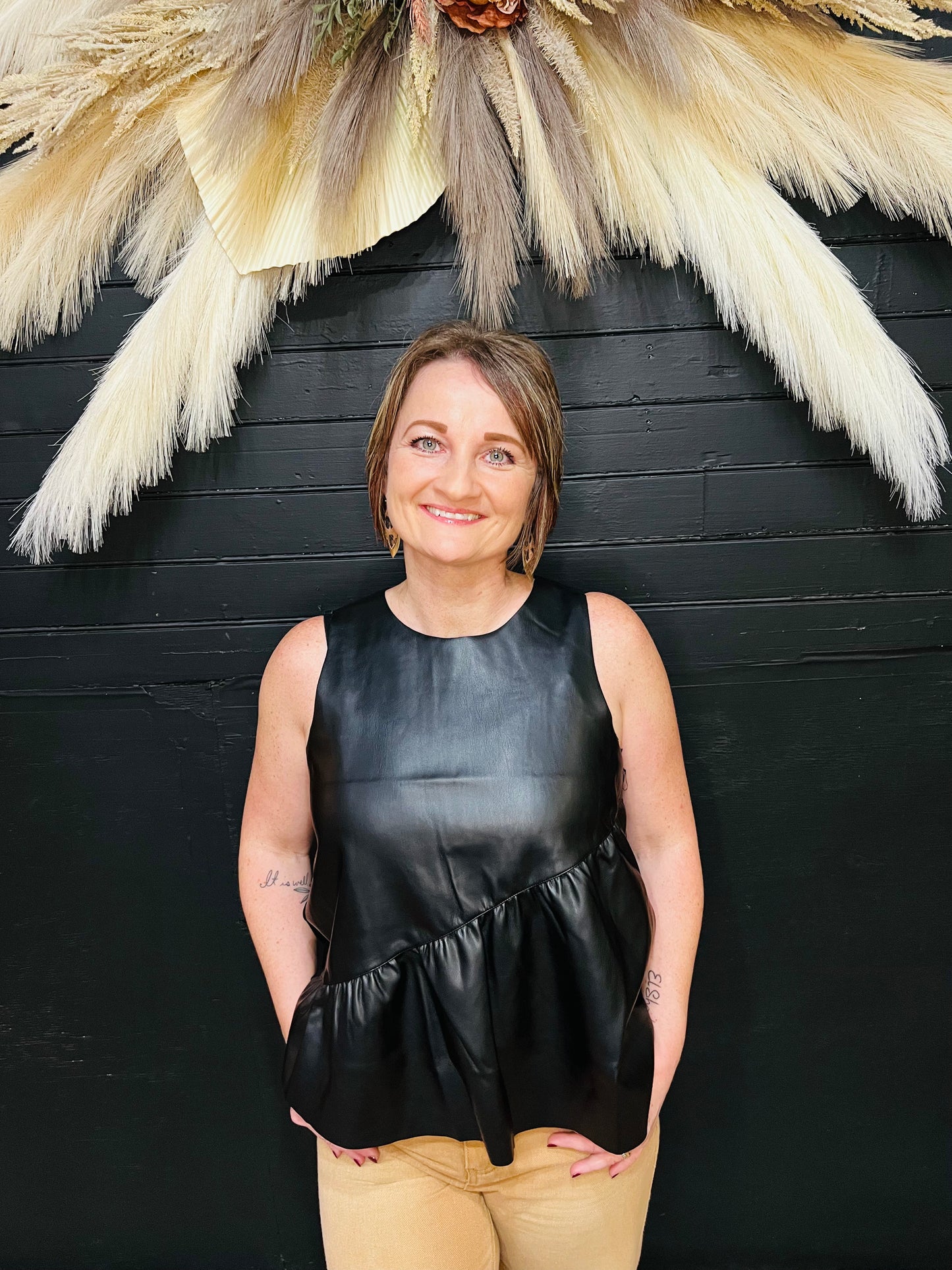 Julie's Favorite Leather Top