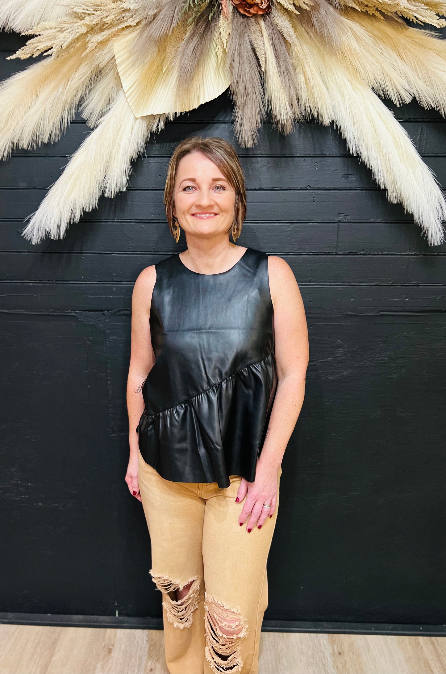 Julie's Favorite Leather Top