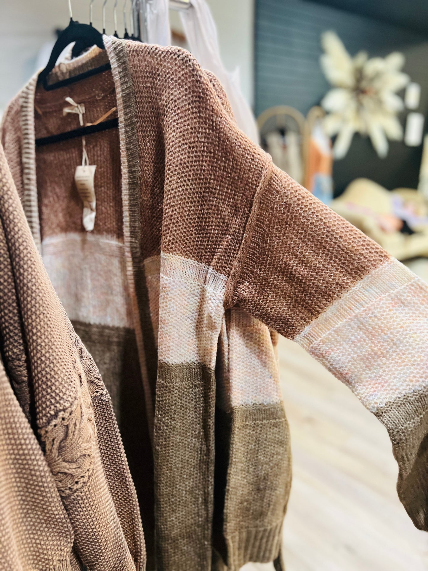 Color Block Cardigan