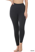 PLUS PREMIUM MICROFIBER WIDE WAISTBAND LEGGINGS