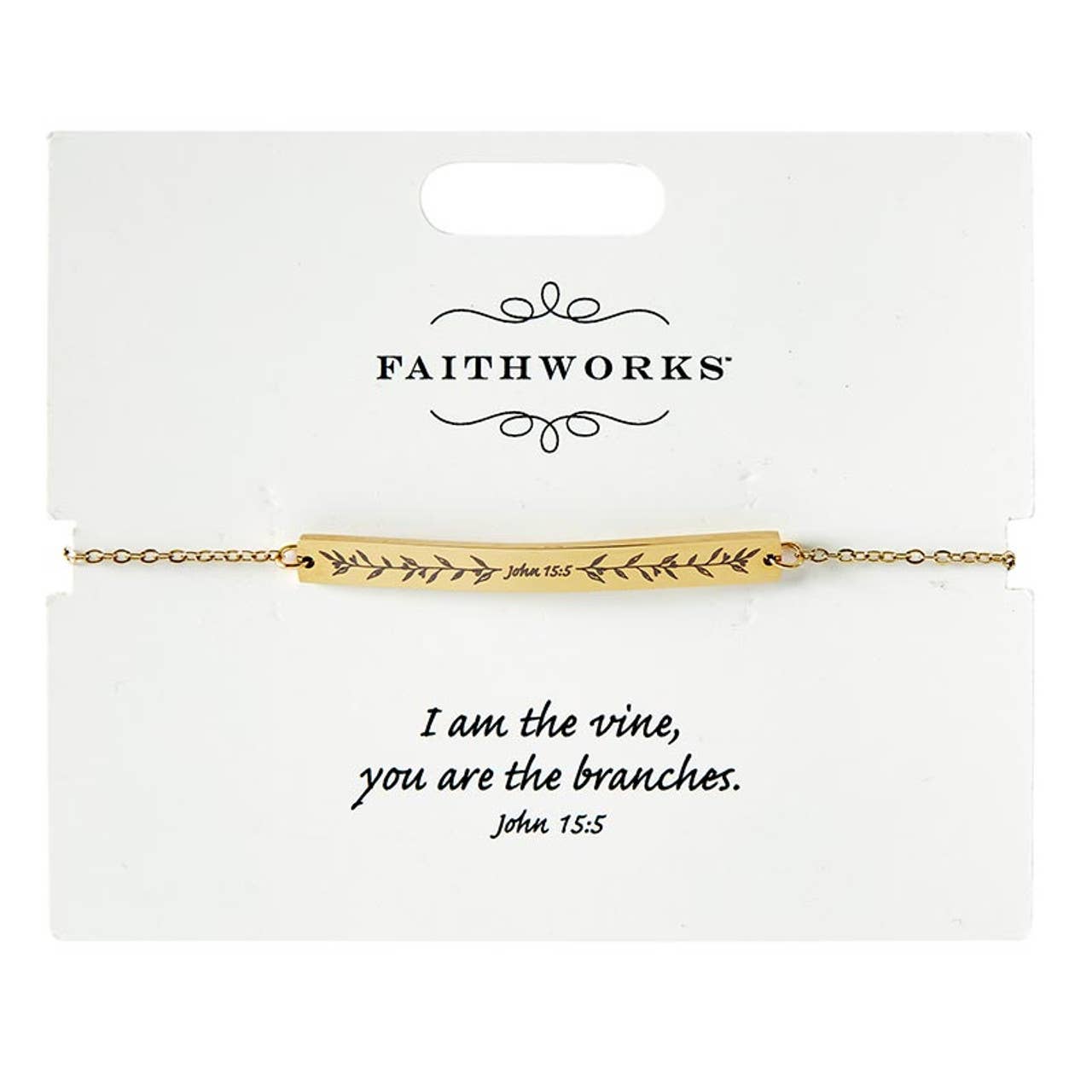 Jesus is the Vine | Bracelet - Gold