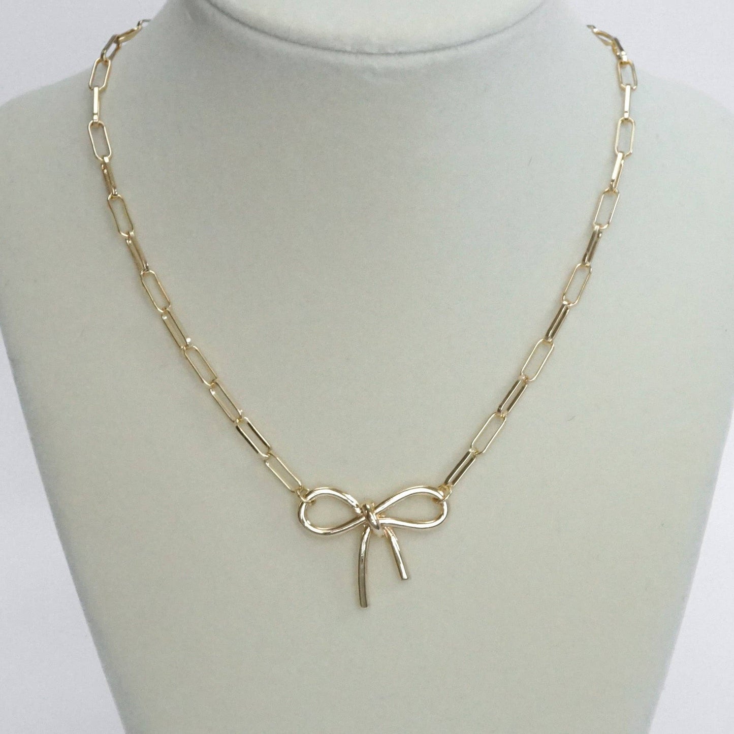 Paperclip Chain | Bow Necklace