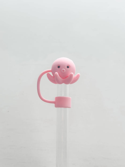 Pink Octopus | Straw Cover