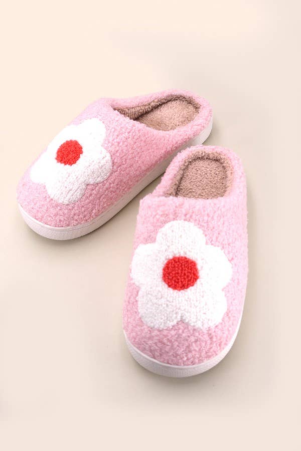 Flower Soft Plush | Slippers