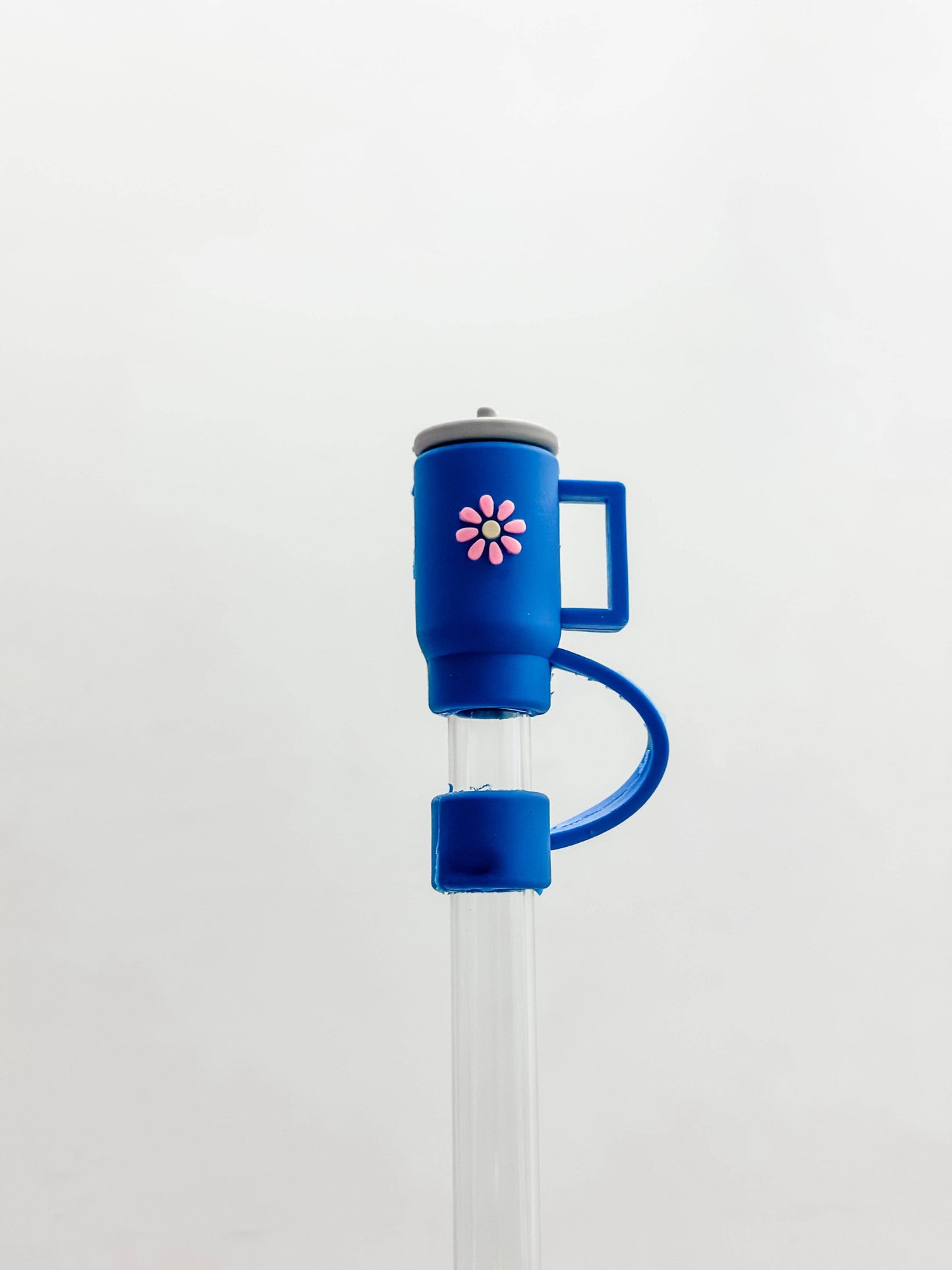 Dark Blue Tumbler | Straw Cover