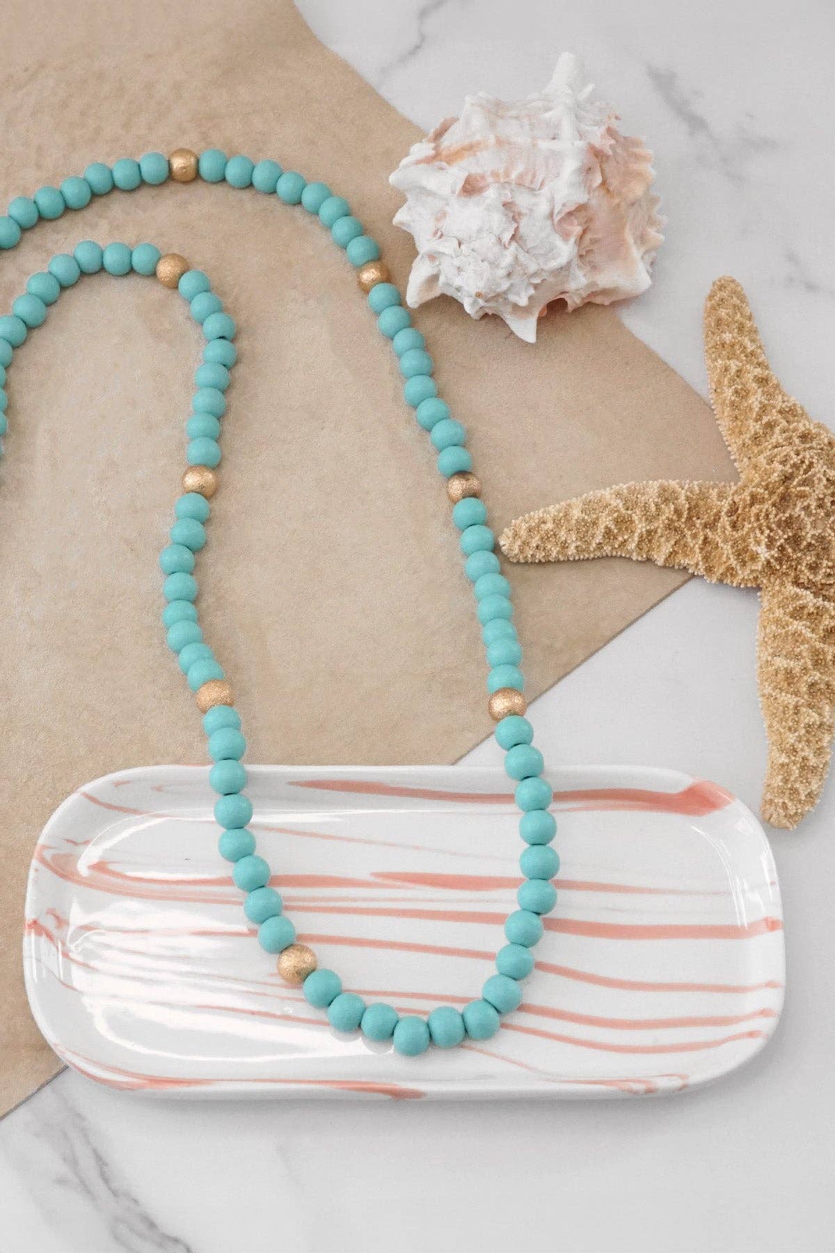 Brooklyn | Bead Necklace - Turquoise