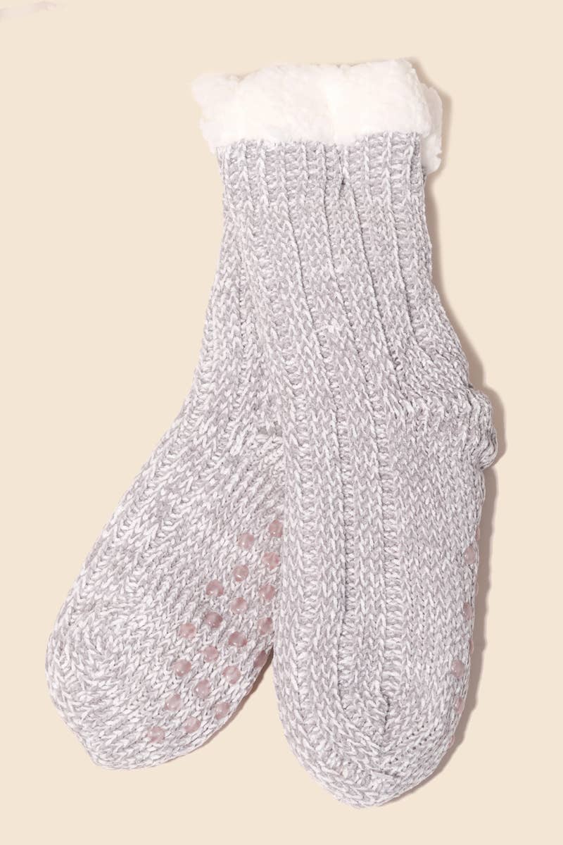 Crochet Knit Winter Socks