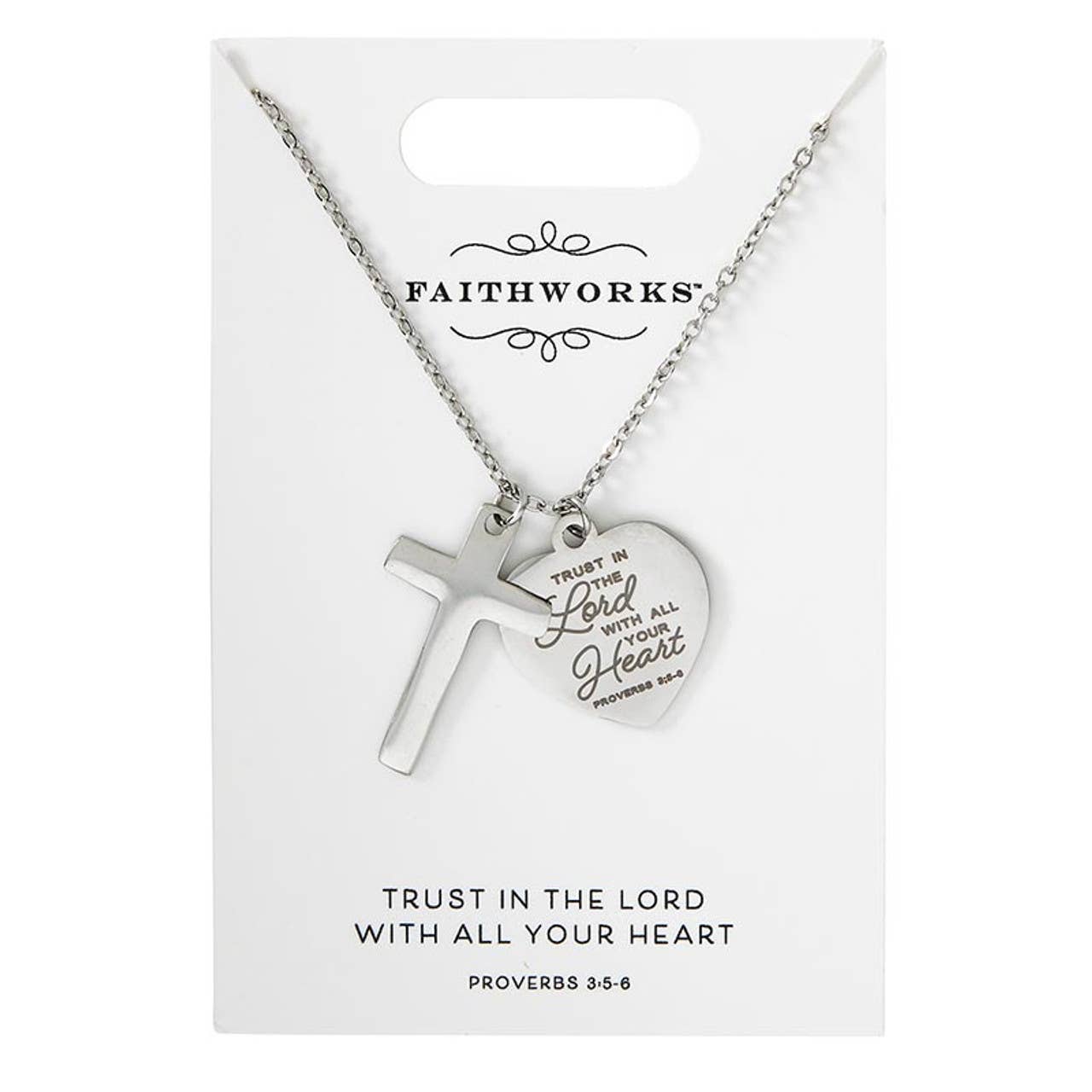 Faithful Heart W/ Cross | Necklace