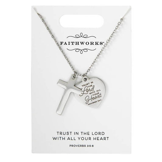 Faithful Heart W/ Cross | Necklace