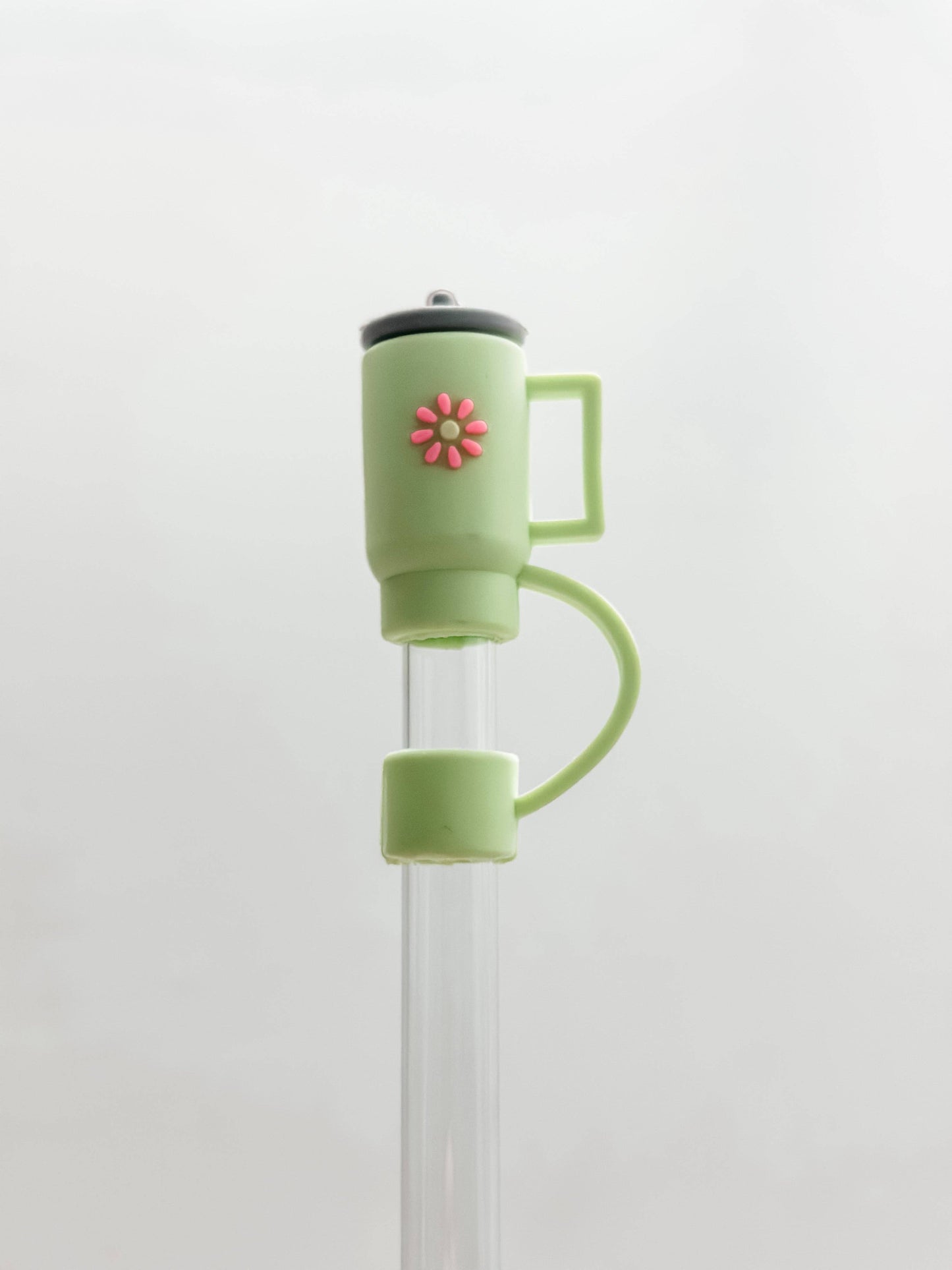 Green Tumbler | Straw Cover