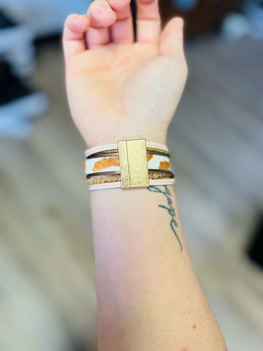 The Cross Multi-Layered Magnetic Bracelets