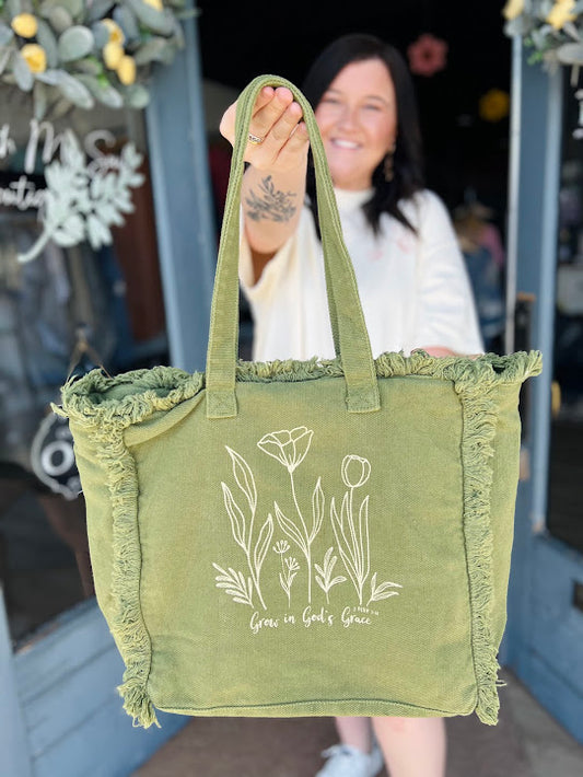 Grow In God's Grace | Tote Bag