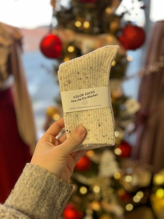 Winter Warm Cashmere Wool Women Socks