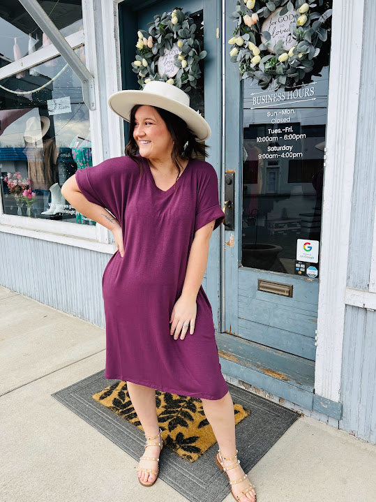5 Days A Week V Neck Dress