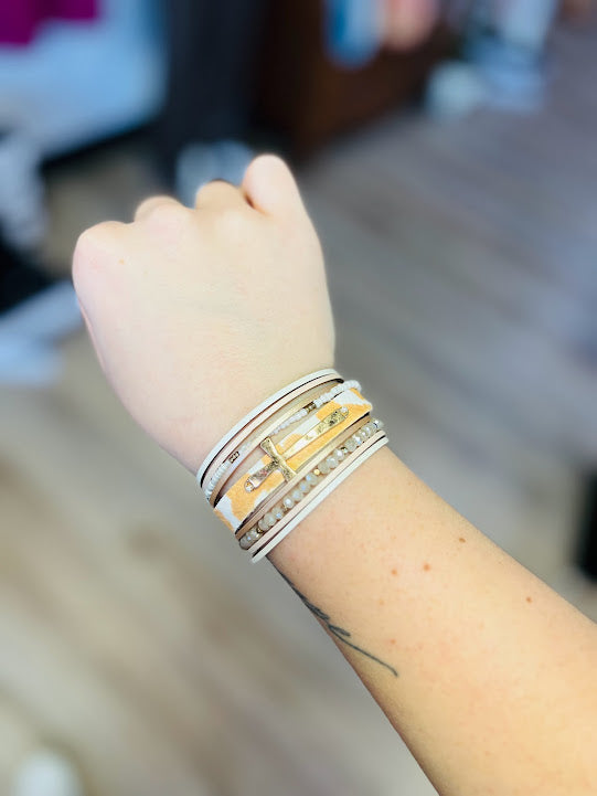 The Cross Multi-Layered Magnetic Bracelets