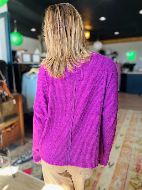 Ribbed Long Sleeve Top