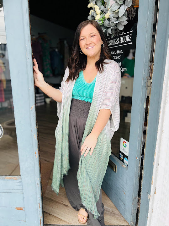 Ombre Multicolor Kimono