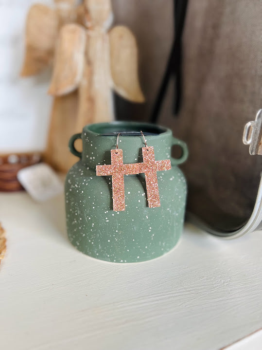 Glitter Cross | Earrings