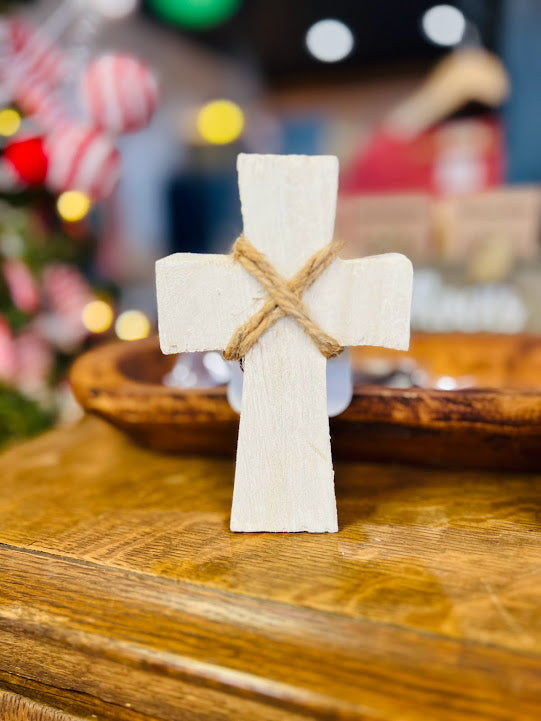 Small Standing Cross White