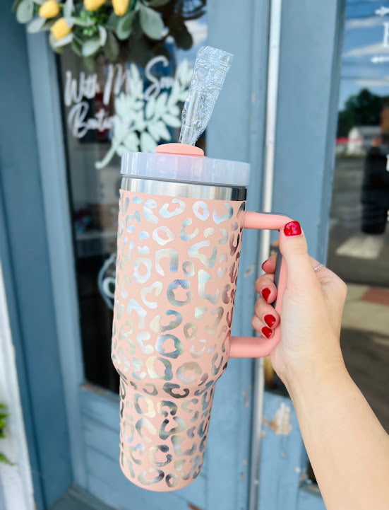 Leopard Print | 40oz Stainless Steel Tumbler