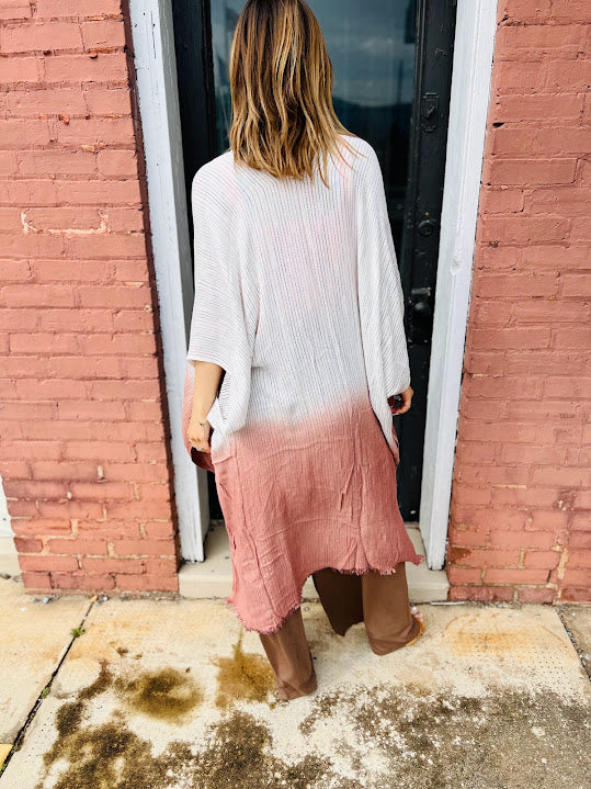 Ombre Multicolor Kimono