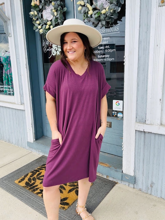 5 Days A Week V Neck Dress