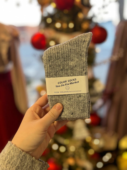 Winter Warm Cashmere Wool Women Socks