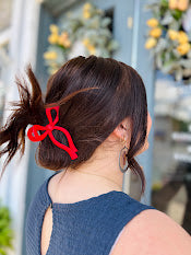 Salome Bow | Claw Clip - Red