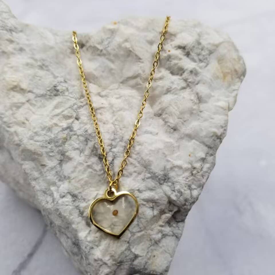 Mustard Seed Heart | Pendant Necklace