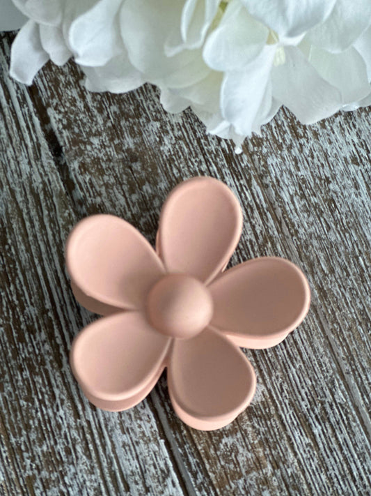 Flower Power | Hair Clip - Peach