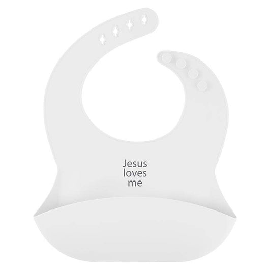 Silicone Bib-Jesus Loves Me