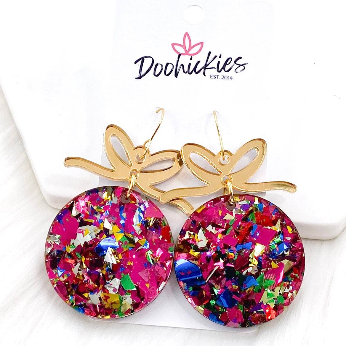 Pop The Confetti Ornament | Christmas Earring