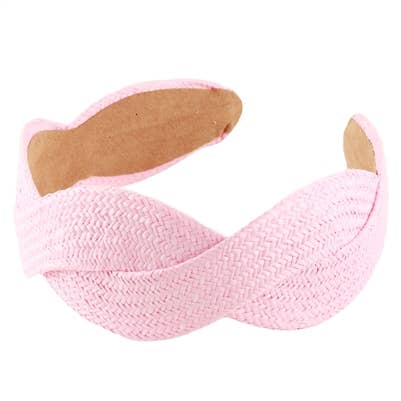Light Pink Rattan Braided Headband